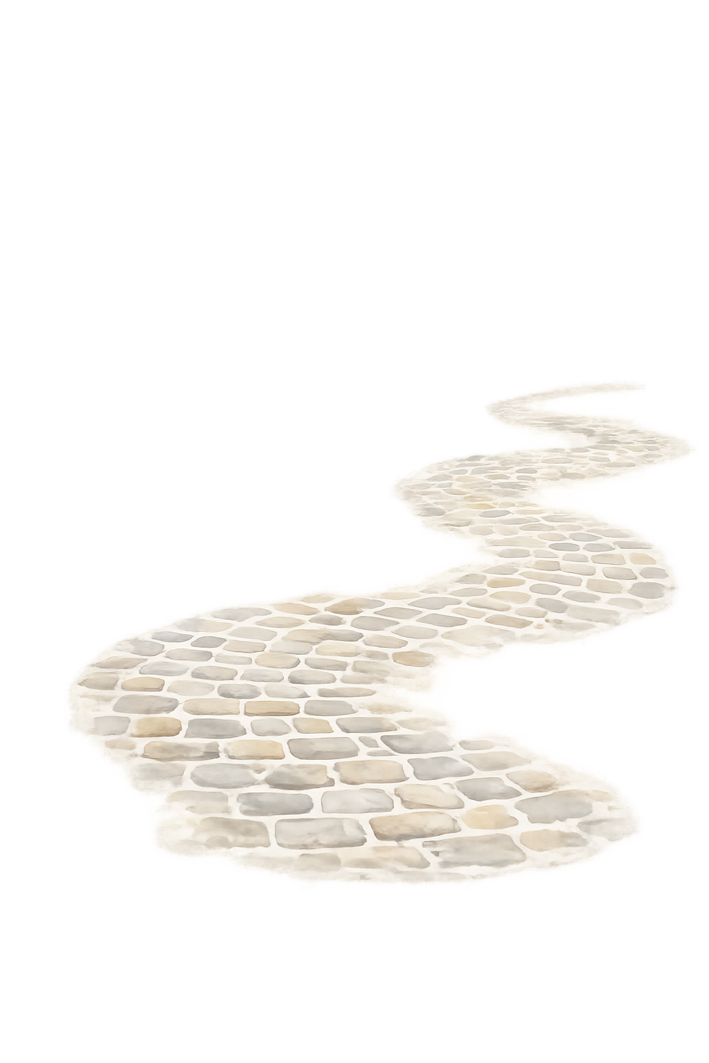 A winding garden path